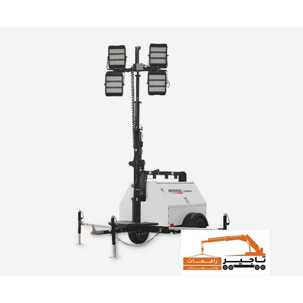 برج ضوء كهربائي متنقل بأربع كشافات LED.